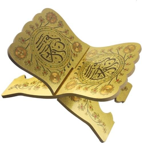Kuran Quran Koran Holy Book Stand Holder Wooden Rehal Islam Eid Home Decoration Eid Wooden Bookshelf Multifunctional Book Stand