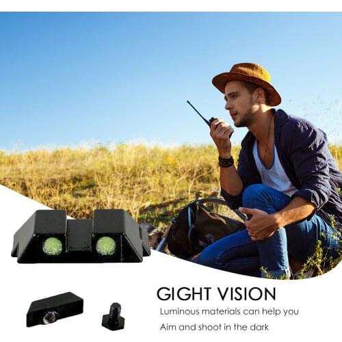 Tactical Glow Sight Green Dot for Glock 17/19/22/23/24/26/27/33/34/35 Luminous Dark Environment Arm Shoot Equipment
