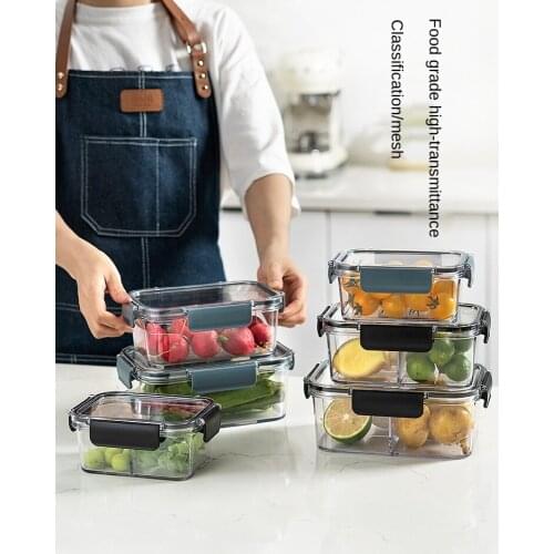 Crisper Refrigerator Special Large Capacity Salad Fruit Bento Box Household Transparent Food Grade Plastic Seal Box