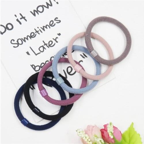 1PCS Simple Lace 6 Colors Elastic Hair Bands For Girls Bohemian Headband Scrunchy Korean Bow Kids Hair Accessories For Women NEW