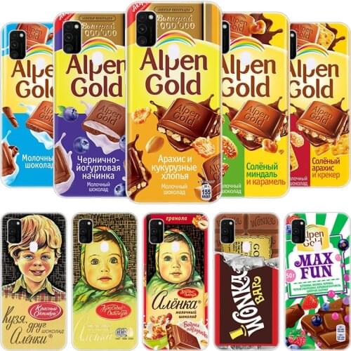 Alenka bar chocolate Case for Samsung Galaxy F41 M01 Core M02S M12 M21S M30S M31S M42 M51 M62 A6 A7 A8 Plus 2018 Silicone Cover