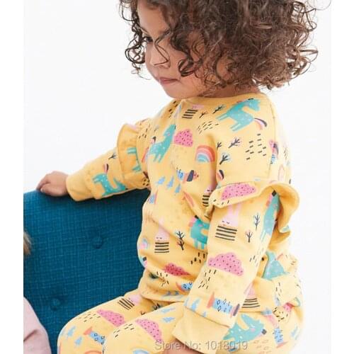 Infant Girls Tops Fleeces Sweatshirt 100% Terry Cotton Sweater Children tshirt Kids Hoodies Blouse Baby Girl Clothes Tee Unicorn