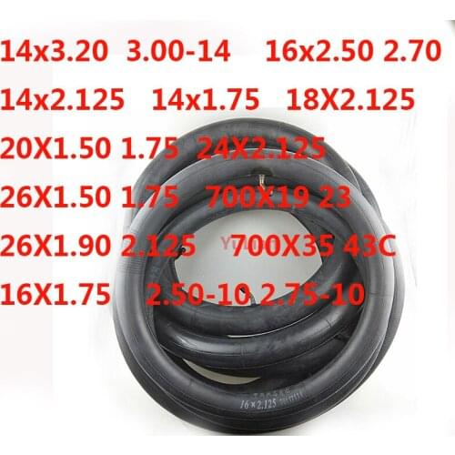 Childrens Bicycle 2.50/2.75-10 3.0-14 14x2.125 14x1.75 14x1.95 16x2.125 18x2.125 20x1.75 Inner Tube Scooter Electric Bike Tires