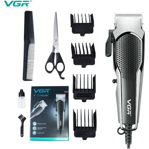 VGR V-130 Hair Clippers Mens Electric Trimmer Barber Clippers Professional Plug-in Beard Hair Trimmer Men haircut Styling tool