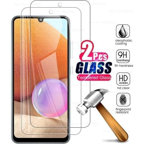 2PCS full cover protective glass for sansung a 32 4g glass screen protectors for samsung galaxy a32 sm-a325f/ds 6.4'' phone film