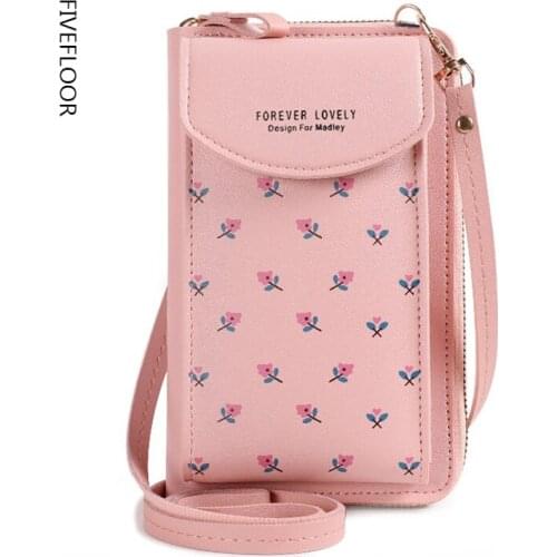 2021 Women Wallet Famous Brand Cell Phone Shoulder Bags Card Holders Crossbody Bags Purse Clutch Long Straps Printing Bags