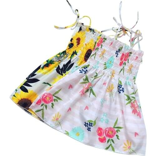 ZWF882 Summer 2021 Baby Princess Dress Girls Dress Children Cotton Dress Kids & Teenager Lace Dress Flowers Toddler Clothes