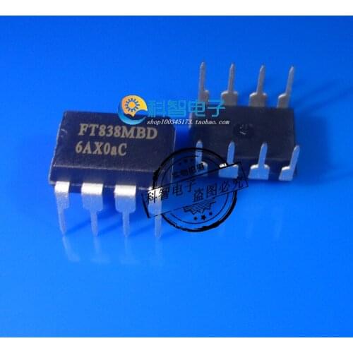 10pcs/lot 100% New&original FT838MBD FT838 (DIP-8) FMD