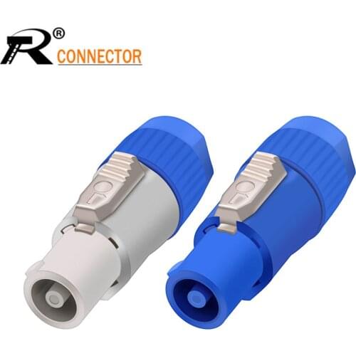 10pcs SpeakON Male Plug PowerCON Type A NAC3FCA+NAC3MPA-1 Chassis Plug Panel adapter 4 Pin Powercon Speaker Connector