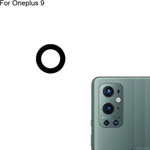 2PCS High quality For Oneplus 9 Back Rear Camera Glass Lens test good For One plus 9 Replacement Parts For Oneplus9