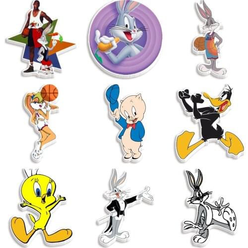 30 Pieces of Cartoon Rabbit and Duck Animal Pattern Printing Plane Resin DIY Crafts Home Decoration Accessories Custom