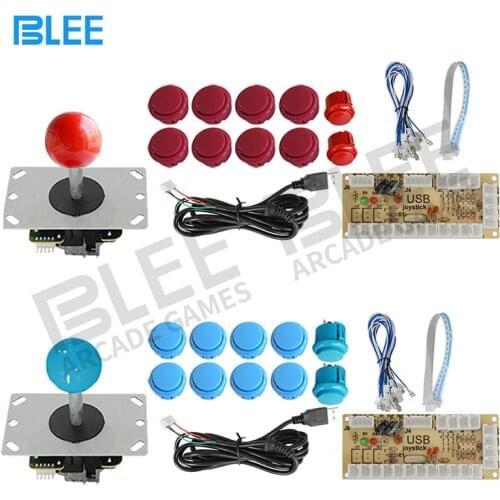 Arcade Joystick DIY Kit Zero Delay USB Controller PC to Arcade Joystick + Push Buttons + Wire Harness for MAME & Raspberry Pi 3