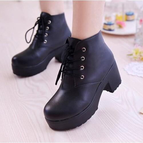 Anime Black Butler Ciel Phantomhive Cosplay Shoes Lace-up High Heels Cosplay Shoes Boot for Women/Men White and Black Size 35-45