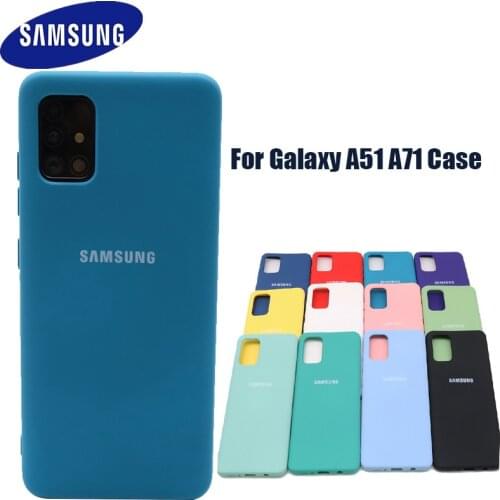 For Samsung Galaxy A51 A71 Case High Quality Soft Silicone Cover Silky Touch Protective Shell A 51 71 4G
