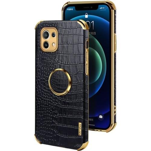 For Xiaomi Mi 11 10T Pro 11lite Case Luxury Soft PU leather With Ring Stand Protective Back Cover Case For Xiaomi Mi 11 Ultra