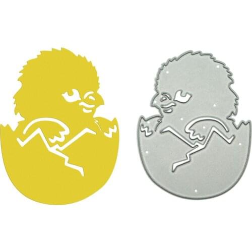 For Scrapbooking Chicken in Egg eggshell Pattern Metal Cutting Dies Handcraft Photo Album Decorating Paper Craft Punch Stencils