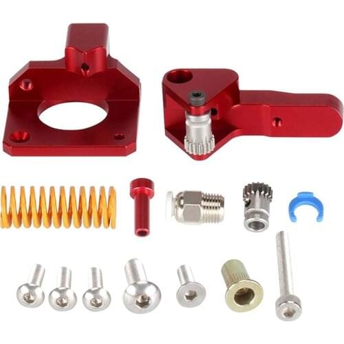 Dual Drive Extruder, Aluminum Dual Gear Extruder Upgrade Replacement Kit for Creality 3D Printers CR-10/CR-10S and More
