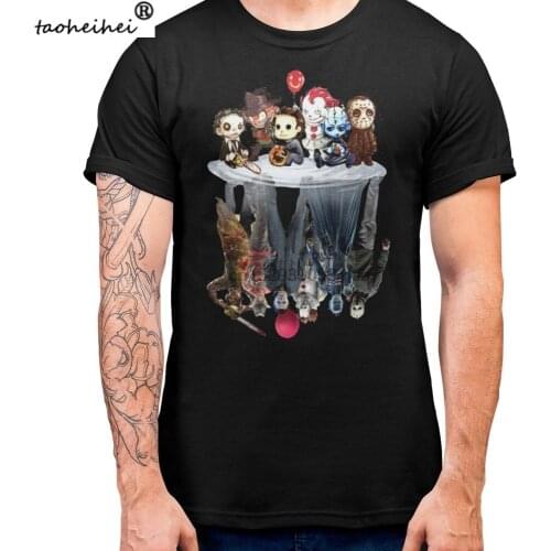 Upside Down Halloween T Shirt 2019 Horror Movie Characters Reflections