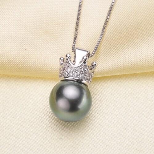 Classical Crown Design Pendant Base Mountings Findings Jewelry Settings Parts for Pearls Beads Stones Crystal Agate Coral