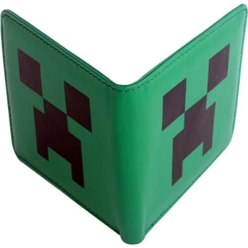 My world Creeper Wallet Mens Short Purse toy woman Cool Design Pocket Wallets Card package mincrafte game fans birthday gift