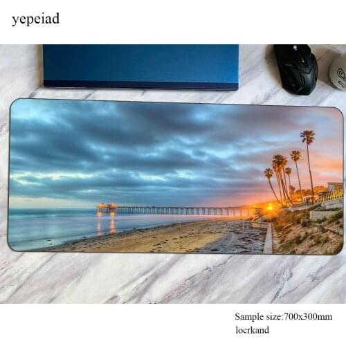 Beach Palm mousepad cool new 900x400x4mm Computer mouse mat gamer gamepad pc Adorable gaming mousemat desk pad office padmouse