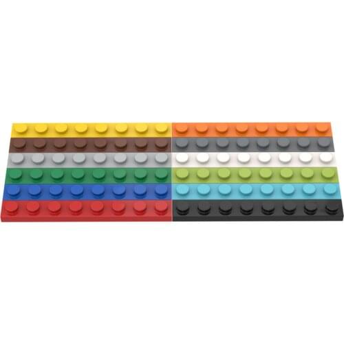 [MOC Hub] 30PCS Plate 1*8 Building Blocks Compatible Major Brand Kids Toys 3460 Early Learning Education Gifts