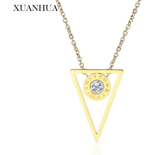 XUANHUA Charm Crystal Necklace Stainless Steel Jewelry Woman Vogue 2019 For Lovers Fine Jewelry Accessories Bohemian Mass Effect