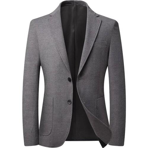 Mens Blazers Casual Suit Jacket Men Single Breasted Jacket Spring Autumn Slim Fit Casual Street Wear Suit Brand High Quality