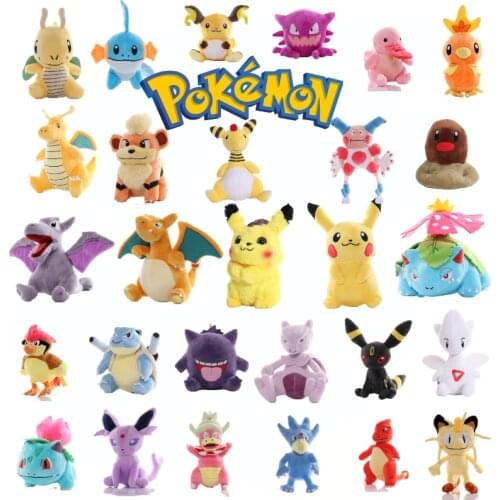Pokemon anime doll kawaii plush toy Pikachu Jenny turtle kid gift