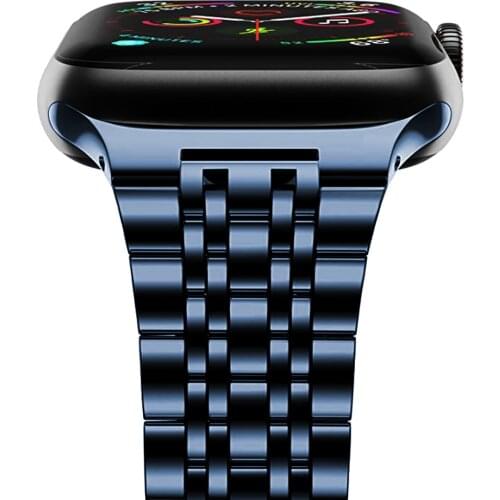 Strap for apple watch 6 se 44mm 40mm band series 5 4 Upgraded adapter Stainless Steel Business Link bracelet for iwatch bands 3