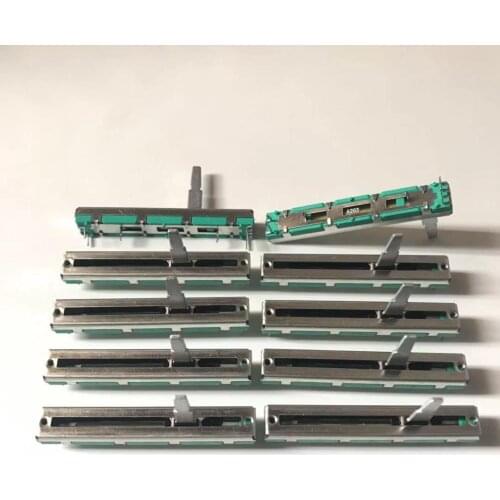 10PCS Replacement fader A20K A203 B203 B20K fader A20K*2 B20K*2 Potentiometer fader 60mm