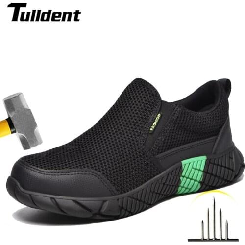 Steel Toe safety Shoes for Men Women-Slip Resistant Safety Work Sneakers Lightweight Indestructible Composite Toe Work Shoes Man