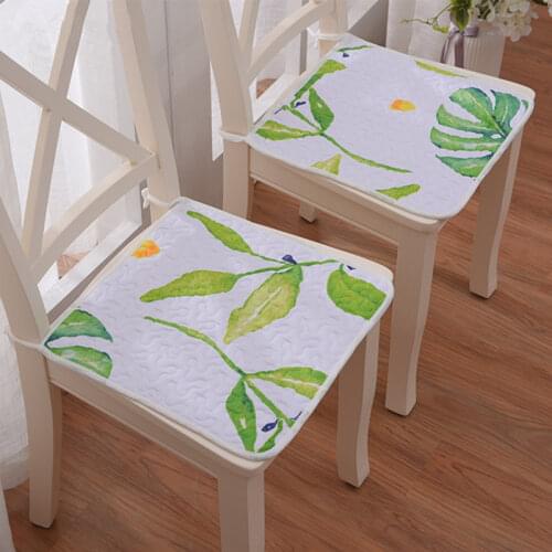 2 Pcs/set Cheap Cushion Easy To Fold & Carry Square Cotton Chair Cushion Super Soft Seat Pat For Office Dinning Home 40x40 CM Q