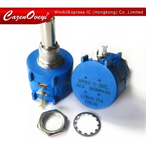 3590S 1K 2K 5K 10K 20K 50K 100K 500R 100R 200R ohm Precision Potentiometer Adjustable Resistor 3590 102 103 502 103 203 503 104