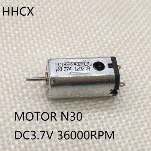 4PCS/LOT DC micro motor N30 precious-metal brush 3.7VDC 36000rpm high speed motor NdFeB motor