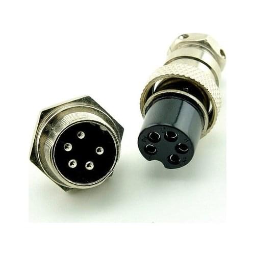 5PIN 16mm GX16-5 core aviation plug cable connector plug + socket 5 pairs