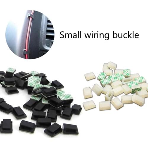 60pcs car plastic clips Driving recorder fixed wire clamp / cable clamp car dashboard wiring wire finishing clamp clips for cars