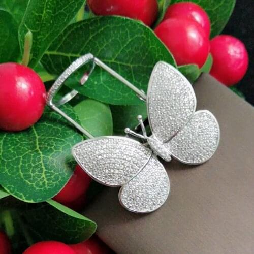 Be 8 Brand High Quality Fashionable Unique Cubic Zirconia Micro Paved Rings, Fashion Butterfly Shaped Party Jewelry Gift R084