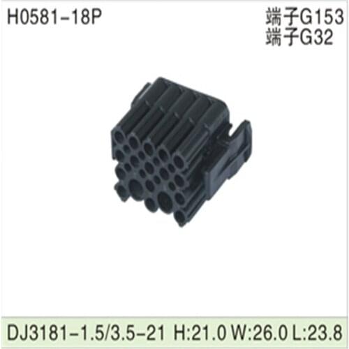 Free shipping 200pcs DJ3181-1.5/3.5-21 18Pin AMP Car Electrical Wire Connectors for VW,BMW,Audi,Toyota,NISSAN AND other