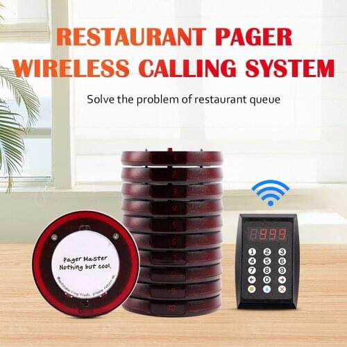 Wirelesslinkx Bar Food Court Coffee Shop Queue Wireless Guest Coaster Pager Restaurant Paging System For Church Dining Hall