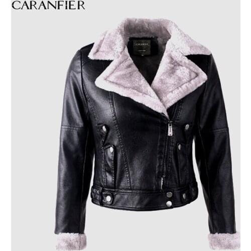 Женские куртки с мехом CARANFIER China At AliExpress