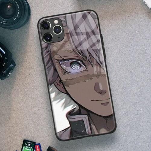 Sanemi Shinazugawa Kimetsu No Yaiba Anime Soft TPU Glass Phone Case for IPhone SE 6s 7 8 Plus X Xr Xs 11 12 Mini Pro Max Samsung