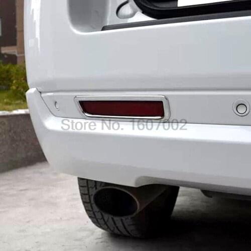 For Land Rover Freelander 2 LR2 2013-2015 Sport 2pcs Car Chrome Rear Tail Foglight Lamp Cover Trim Protectors Accessories