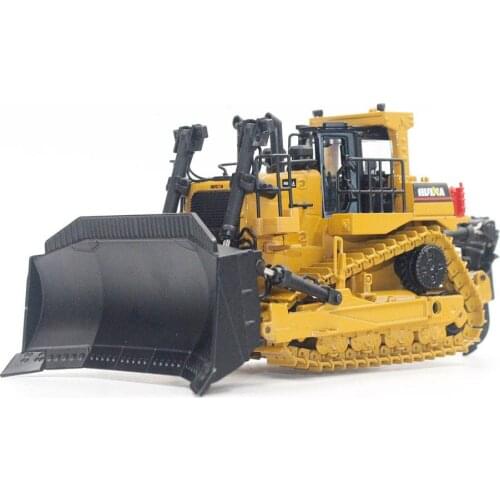 HUINA 1700 Diecast Alloy 1: 50 Bulldozer Dumper Tractor Model Engineering Truck Static Car Push Soil Kids Educational Toys