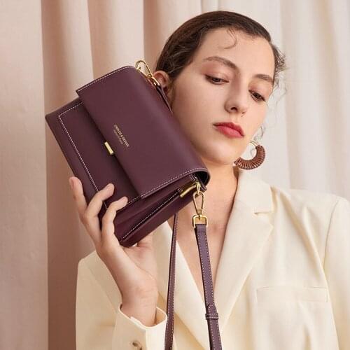 2021 new high-grade leather womens Bag Fashion Shoulder Bag Korean Trend cowhide messenger womens bags designer lipstick bags
