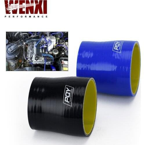 Blue&yellow 2.48"-2.75" 63mm-70mm Silicone Hose Straight Reducer Joiner Coupling WX-SH250275-QY
