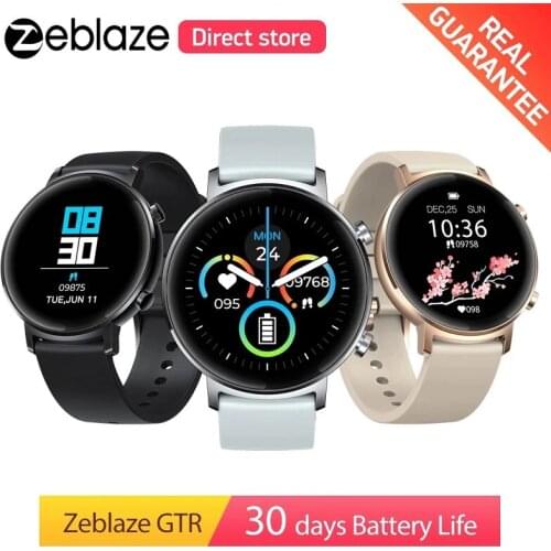 2020 New Zeblaze Original Crystal 3 Smartwatch WR IP67 Heart Rate Blood Pressure Long Battery Life IPS Color Display Smart Watch