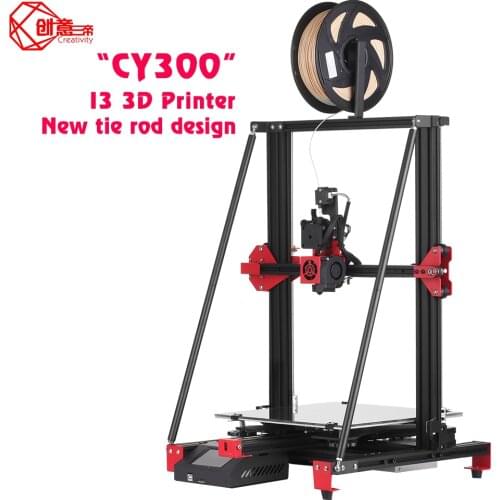 Creativity Latest FDM 3D printer kit CY300 High Quality Aluminum Profile print Size 300x300x400 Supports Automatic Leveling