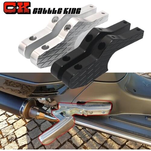 Motorcycle Passenger Foot Peg Extensions Extended Footpegs for Vespa GTS 300 GT GTV 60 125 150 200 250 300ie Accessories