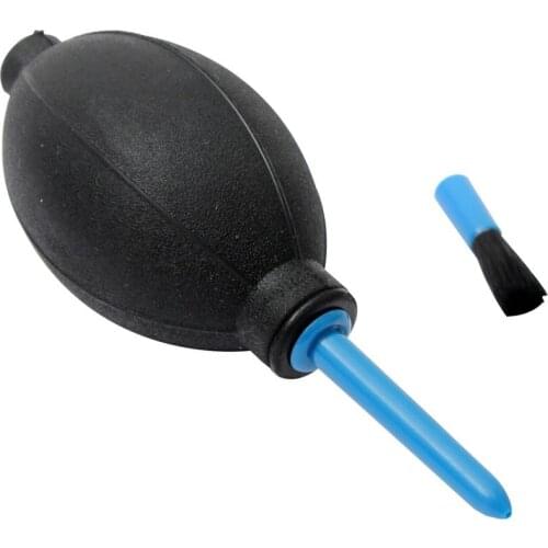 Universele Dust Blower Cleaner Lederen Air Blower Pomp Dust Cleaner telescoop lens toetsenborden mobiel Cleaning Tool + borstel